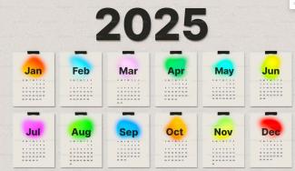 Imagen de calendario de 2025